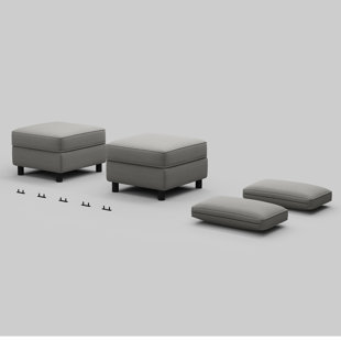 Deux repose-pieds modulaires avec rangement