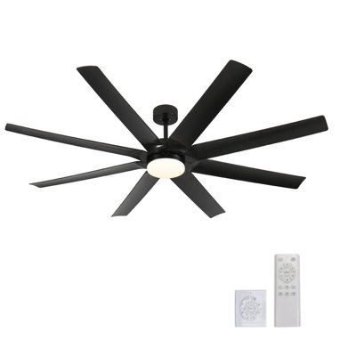 Ventilateur de plafond 72 "avec moteur à courant continu industriel avec lumière