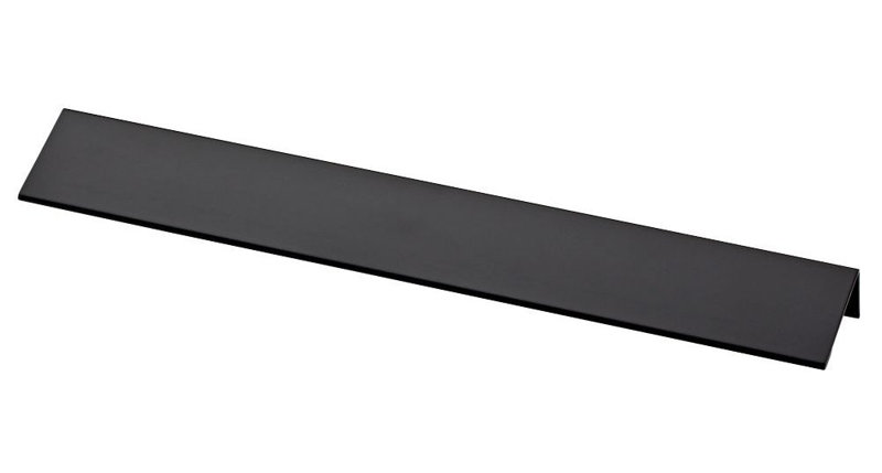 Modern Edge Pull, Flat Black, 10"