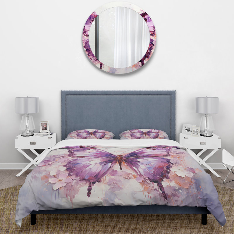 Ensemble de housse de couette Butterfly Delicate - Butterfly, Housse de couette très grand et 2 très grandes t