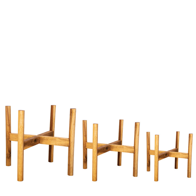 Acacia Wooden Stand Set of 3