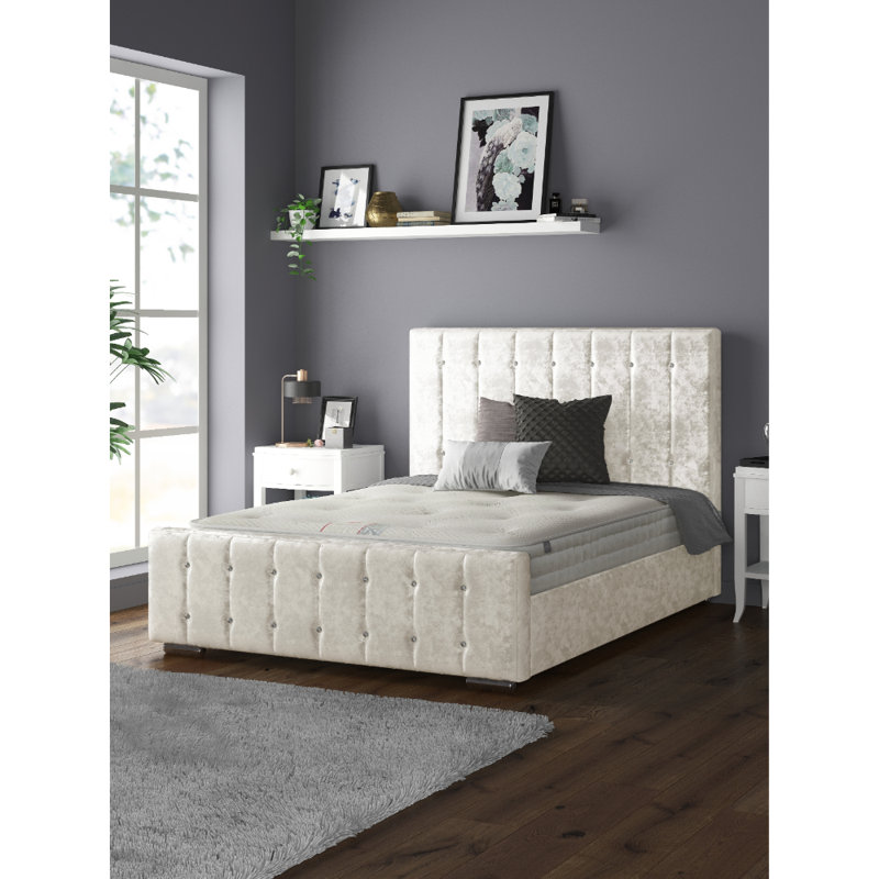 Millican Upholstered Bed, Cream, Kingsize (5')