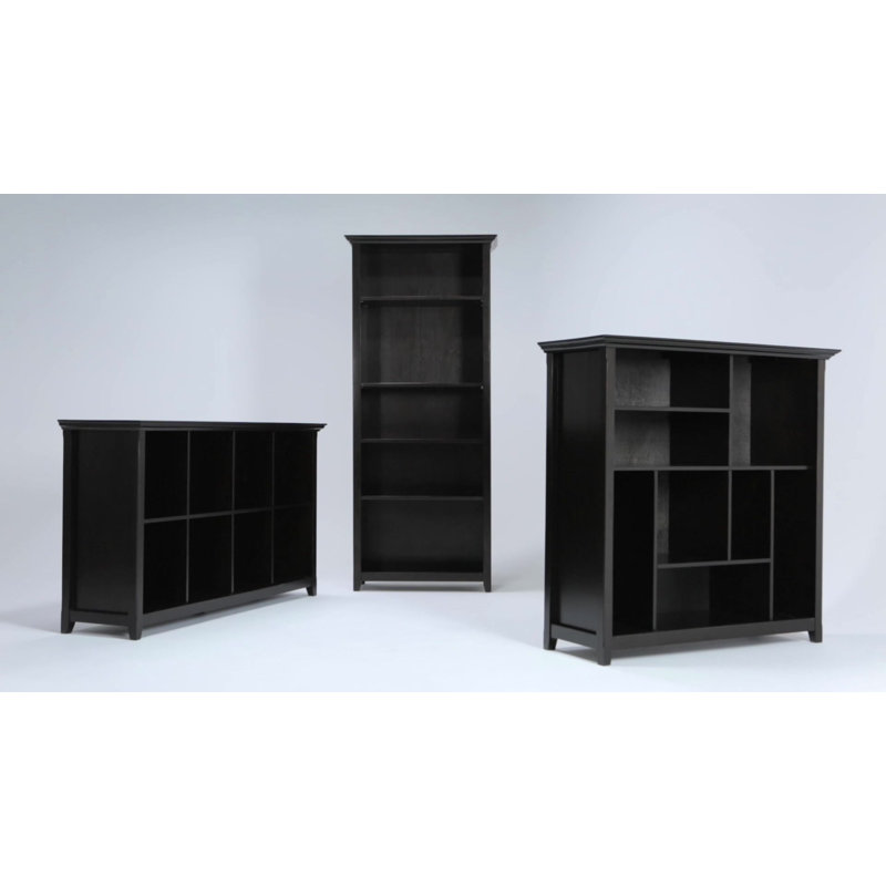 Hickory Brown Multi-Cube Solid Wood Bookcase