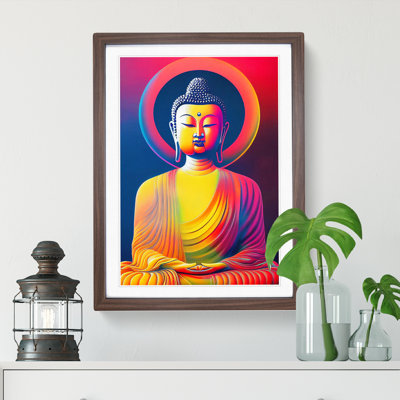 Colourful Buddha No.1 - Wall Art