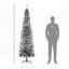 Arbre de Noël artificiel mince enneigé 5 pi de hauteur-897001242