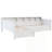 Twin Size L-Shape Corner Daybed For Two With Storage Drawers And Built-In Bookshelf, Space-Saving Wooden Bed Frame.-289782076