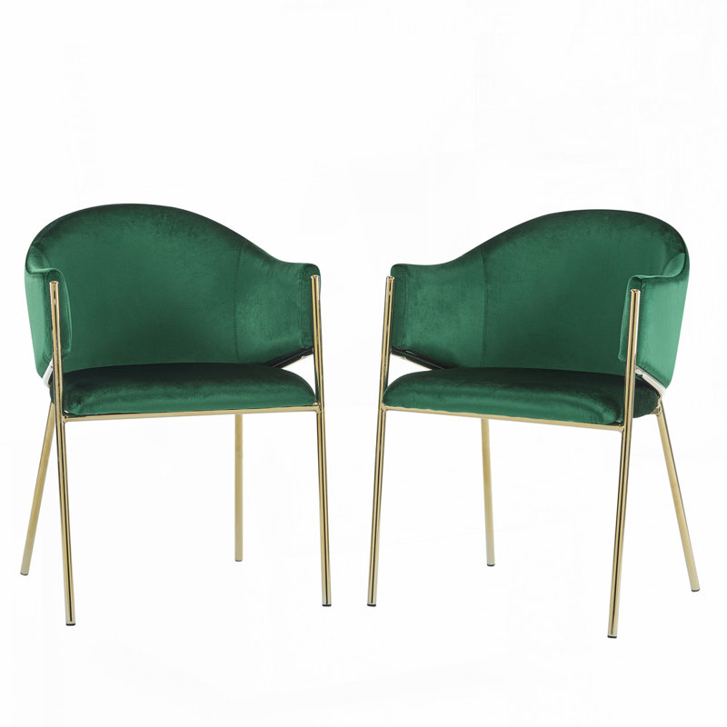 Chaise rembourrée en velours