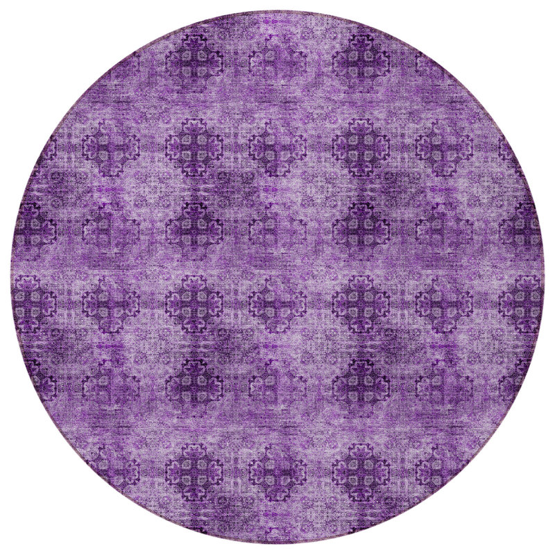 Tapis intérieur antidérapant rond 8 po