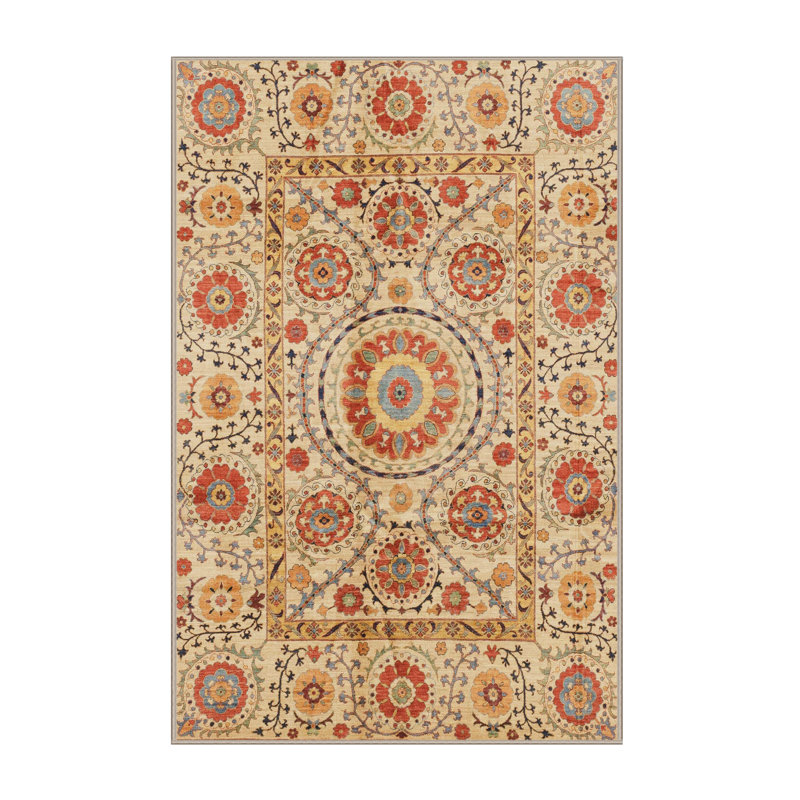 Tapis abstrait moderne 3913, Rectangle de 2 pi x 3 pi