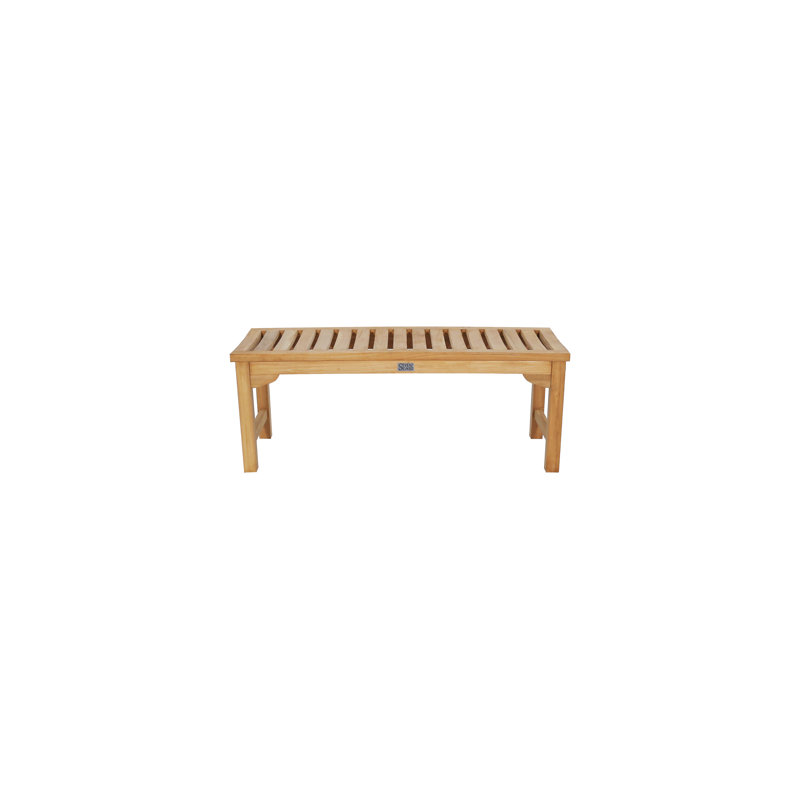 47'' W Wood Shower Bench