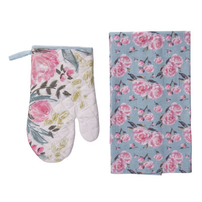 Floral Boutique Cotton Floral Linen Set Kitchen Towel