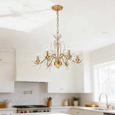 Lustre en cristal 6 lumières Jazayvion