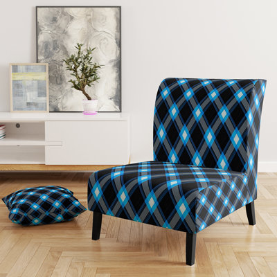 Fauteuil de chambre à carreaux à motif damier Checked Tartan