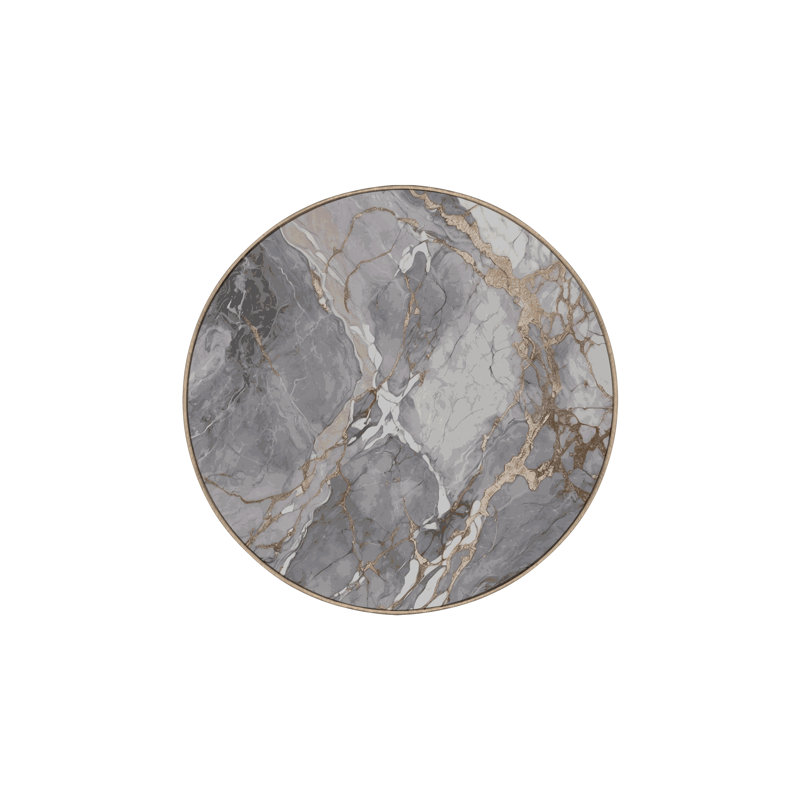 Machine Washable Beige Area Rug, Round 5'