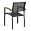 Chaise de patio empilable Gabrielo