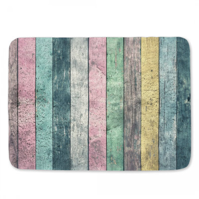 Wood Panels Bath Mat Material Bathroom Decor Scandinavian