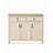 American-style Light Luxury White-Grey Solid Wood Shoe Cabinet