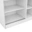 Penderie à 3 portes avec tablettes, blanc