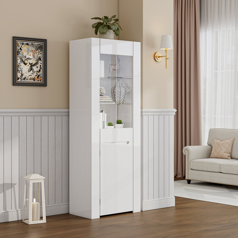 5 Tier Display Cabinet With Led Light