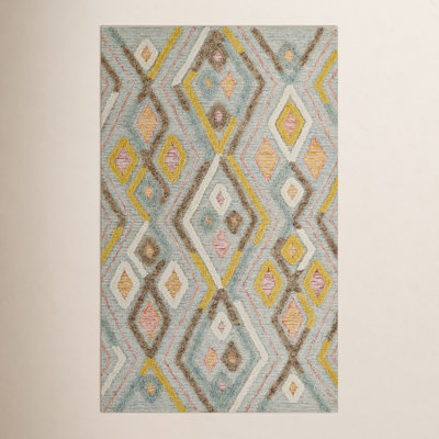 Chopin Gray Hand-Tufted Wool Shag Rug