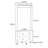 Movable Coat Rack with Drawers