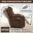 Up To 350 LBS Chenille Power Lift Recliner Chair, Heavy Duty Motion Mechanism With 8-Point Vibration Massage And Lumbar Heating, USB And Type-C Ports, Stainless Steel Cup Holders-865129125