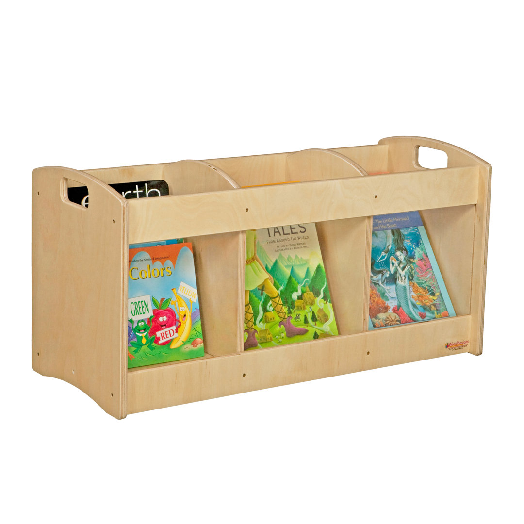 Natural Environments 3 Compartment Book Display Wood Designs