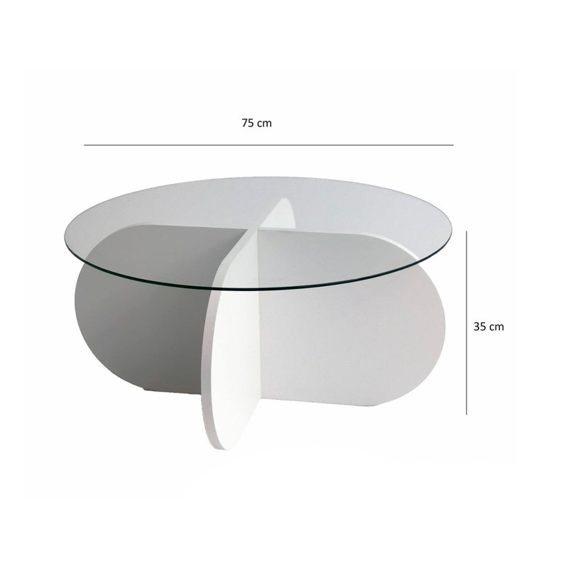 Caprecia Coffee Table, White