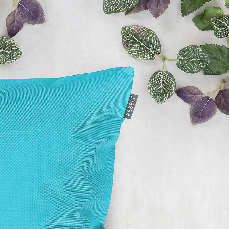 Indoor-Outdoor Cushion, Aqua Blue