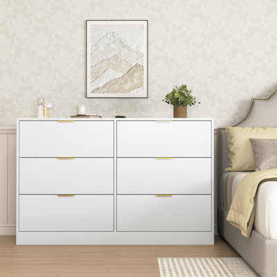 Commode à 6 tiroirs, commode pour chambre à coucher, salon, couloir et vestibule Simply Modern