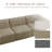 Berlare Boneless 3 - Piece Upholstered Compression Corduroy Modular Sectional Sofa – Fully Compressed, No Assembly Required-1168337069