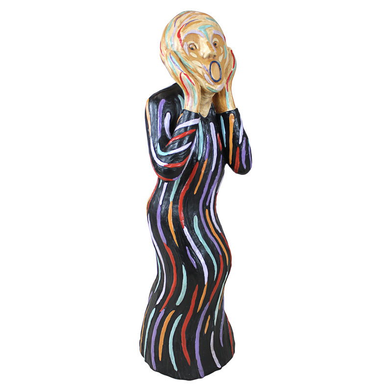 The Silent Scream Statue, 36" H x 10.5" W x 10.5" D