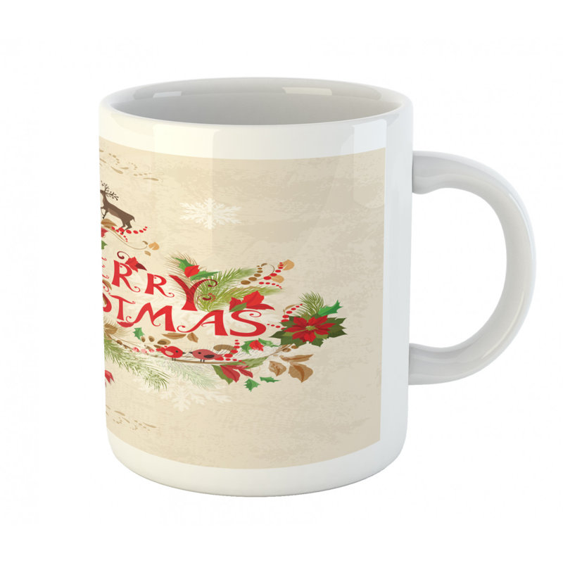 Grande tasse à café xmas voeu