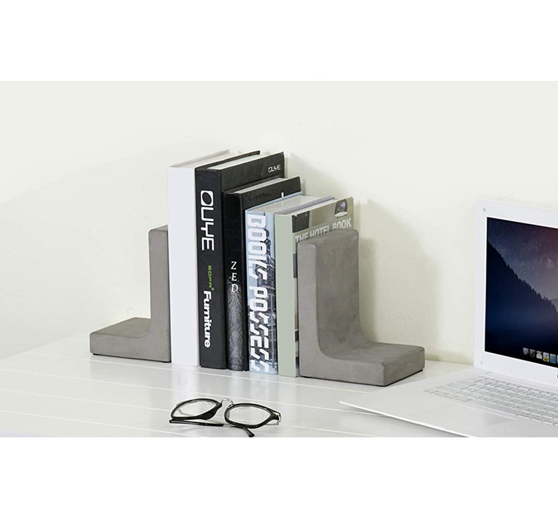 Concrete / Cement Non-Skid Bookends