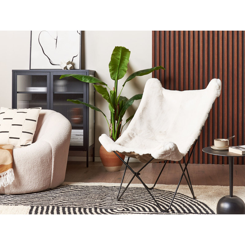 Drancy Upholstered Accent Chair, White