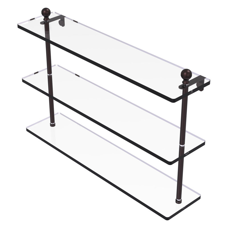 Morosini 3 Piece Tiered Shelf, 22", Antique Bronze