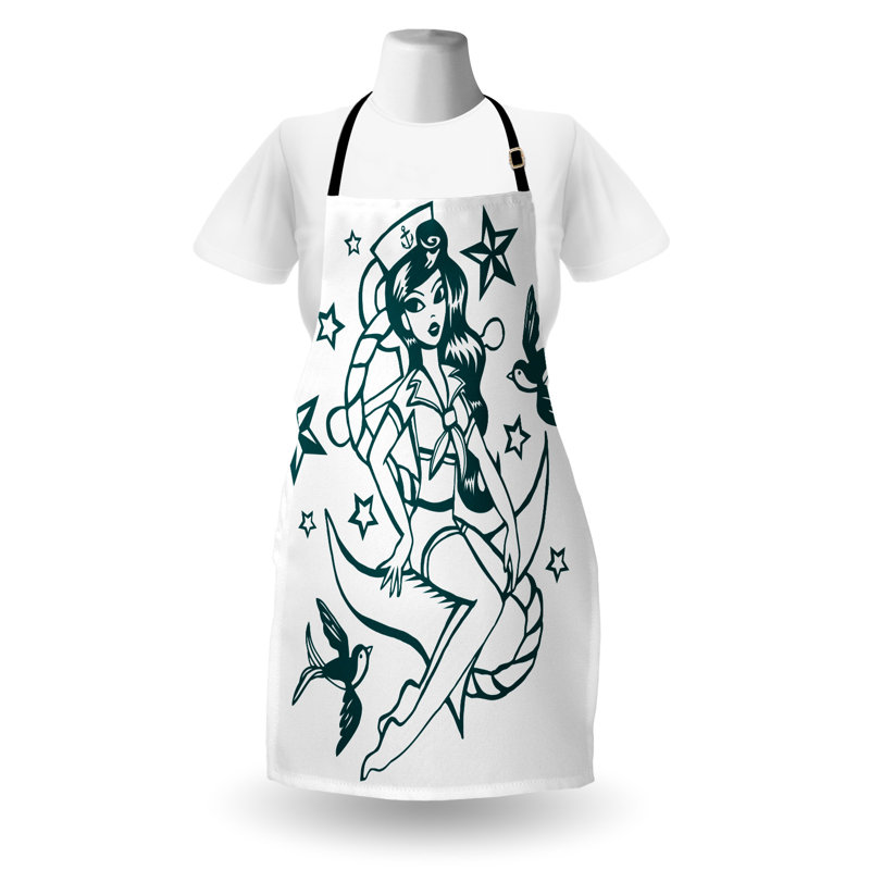 No Pattern Bib Apron