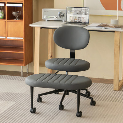 Ergonomic Office Chair – Multi-Position Cross Legged Design For Adults, Swivel Meditation & ADHD Fidget Desk Chair With Back Support & Rolling Base