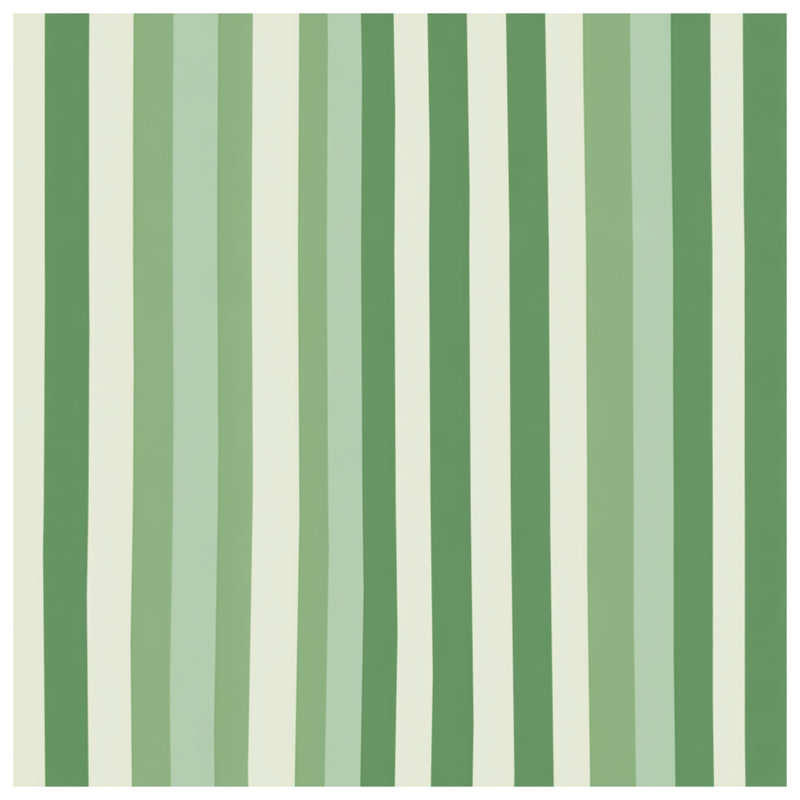 Housse de couette Green Stripes, Lit simple