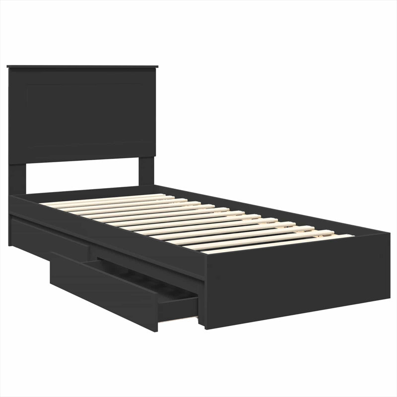 Bed, Small Single (2'6), Black