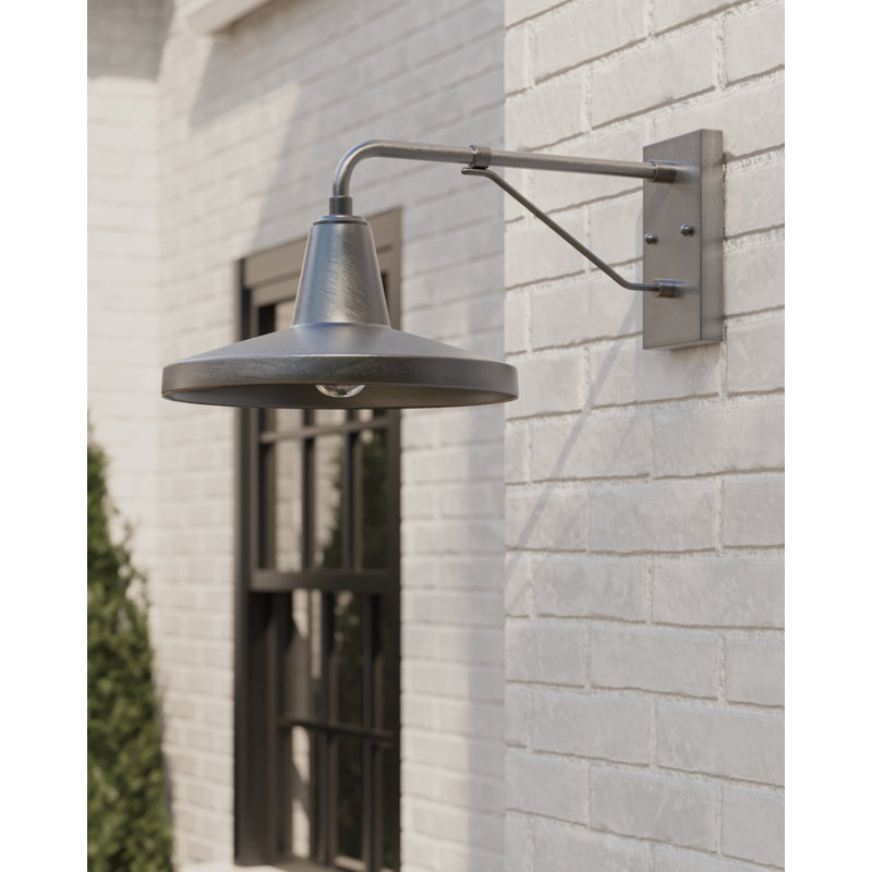 Mariner 1 - Light Outdoor Armed Sconce, Nickel