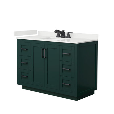 Miranda 48" Freestanding Single Bathroom Vanity with Quartz Top