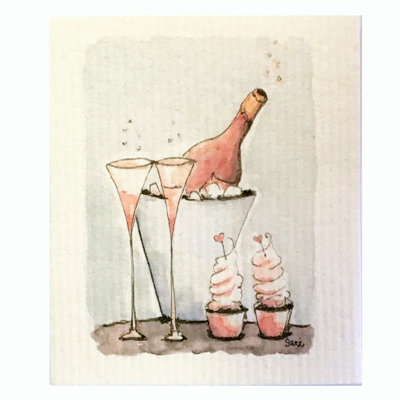 Torchon en vin sparkling
