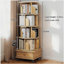 Bibliothèque rotative à 5 niveaux, bibliothèque pivotante à 360 ° avec roulettes, tour de bibliothèque rotative-159219172
