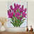 Cadre flottant blanc, bois massif