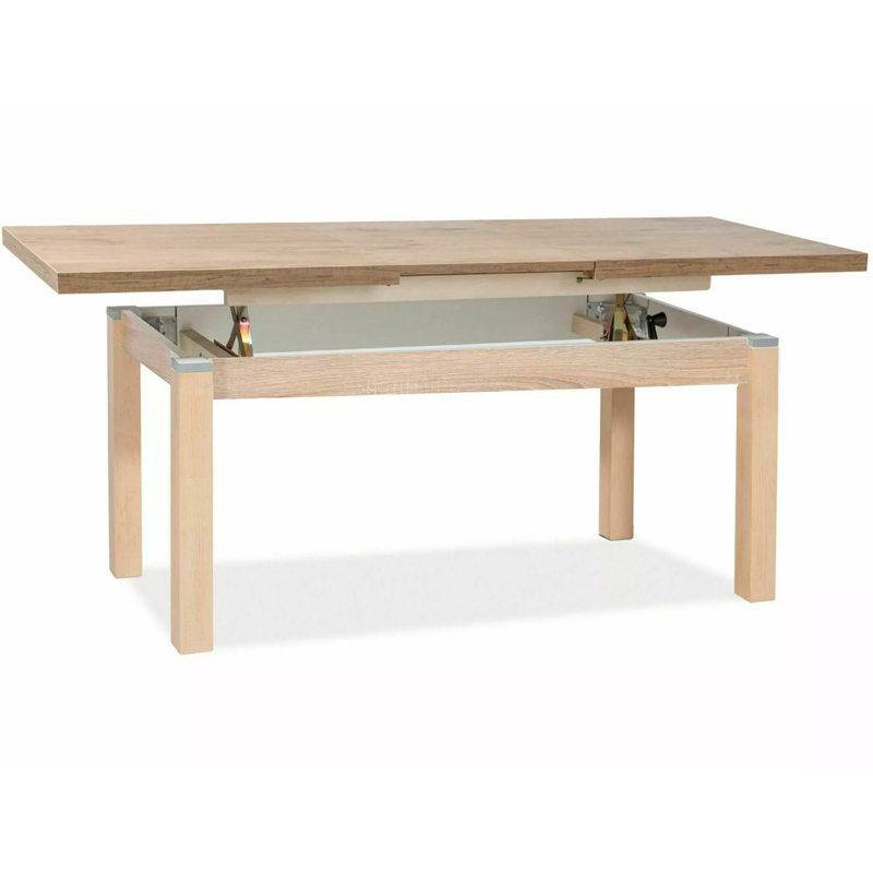 Zeman Lift Top Four Leg Coffee Table, White