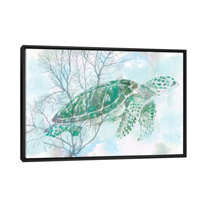 Bless international Watercolor Sea Turtle I by Studio W Gallery-Wrapped ...