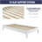 Twin Platform Bed - White