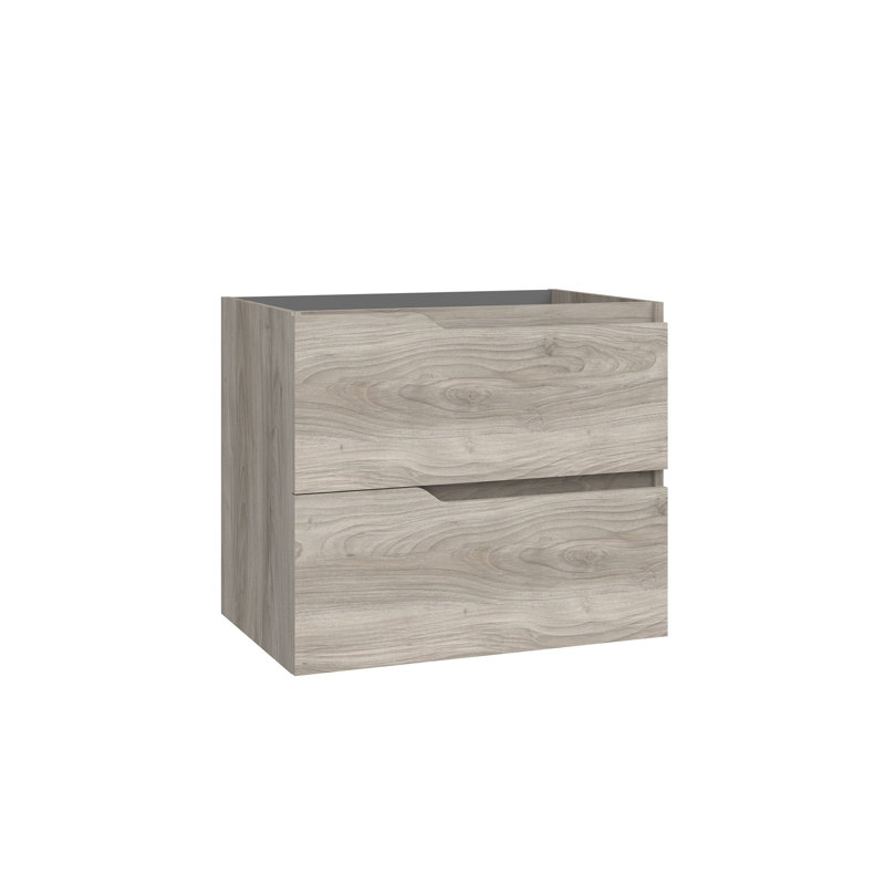 Menta 27.1" Wall Mounted Single Bathroom Vanity Base Only, Gray Pine