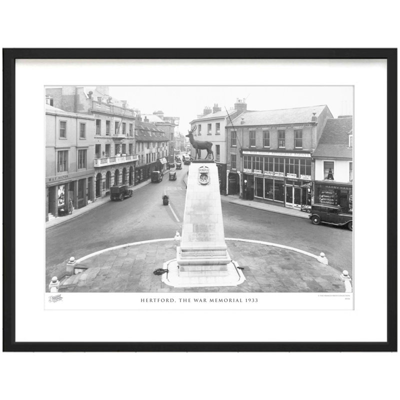 Hertford, The War Memorial 1933 by Francis Frith - Single Picture Frame Print, 28cm H x 36cm W x 2.3cm D